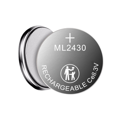 3V 충전식 리튬 이온 무선 버튼 배터리 ML2430 (마더보드용)