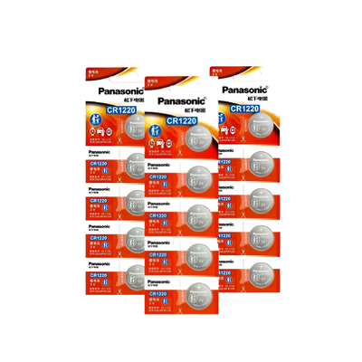 Panasonic CR1220 3V Lithium Coin Battery 60mAh 12x2.0mm