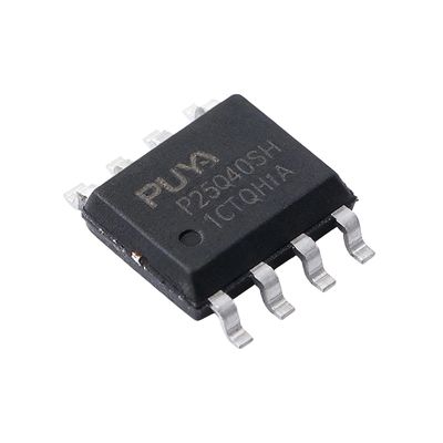 P25Q40SH-SSH-IT 128M x 8 SPI NOR Flash Memory Chip with 2.7~3.6V Full Voltage Range and 70ns Access Time