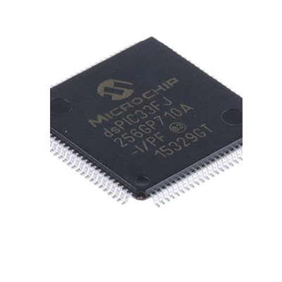 Pengendali Sinyal Digital 16-bit DSP DSC 256KB Flash Dan 30KB SRAM Dengan Prosesor Analog Canggih DSPIC33FJ256GP710A-I/PF