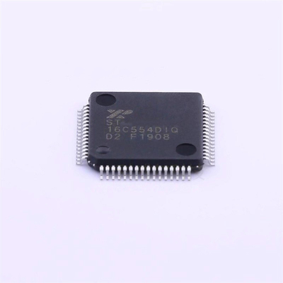 Four Channel  UART IC 16 Byte 2.97V To 5.5V ST16C554DIQ64-F