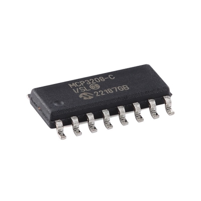 4 Saluran ADC DAC 8 Saluran Konverter AD 12 Bit Antarmuka SPI MCP3208-CI SL