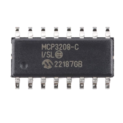 4 Saluran ADC DAC 8 Saluran Konverter AD 12 Bit Antarmuka SPI MCP3208-CI SL