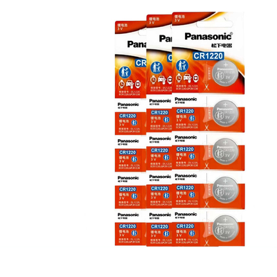 Panasonic CR1220 3V Lithium Coin Battery 60mAh 12x2.0mm
