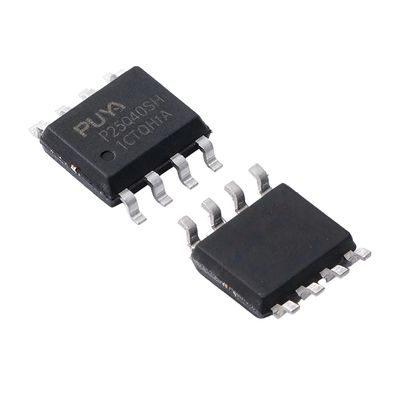 P25Q40SH-SSH-IT 128M x 8 SPI NOR Flash Memory Chip with 2.7~3.6V Full Voltage Range and 70ns Access Time