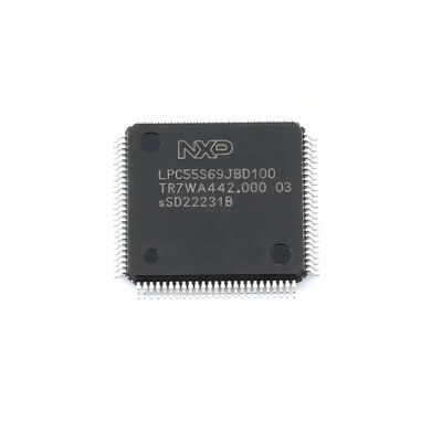 LPC55S69JBD100K 32-bit Arm Cortex-M33 MCU Microcontroller Unit with 180MHz Speed 320KB SRAM and 640KB Flash