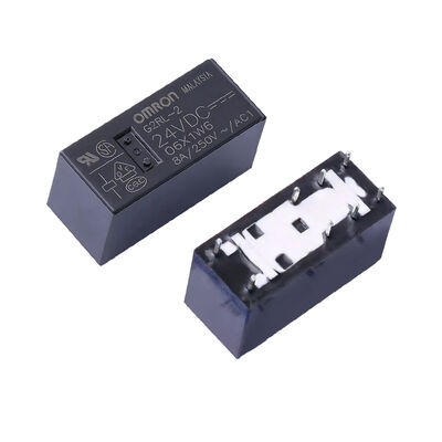 G2RL-2-DC24 24 VDC DPDT 8 A General Purpose Power Relay with Low Profile Design