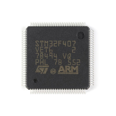 STM32F407VET6 ARM Cortex-M4 32b MCU+FPU, 210DMIPS Up To 1MB Flash/192+4KB RAM USBOTG HS/FS Ethernet 17 TIMs 3 ADCs 15 Comm Interfaces & Camera