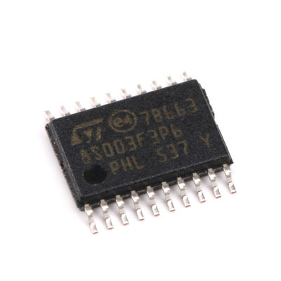 STM8S003F3P6TR Value Line 16 MHz STM8S 8-bit MCU, 8 Kbyte Flash 128 Byte DataEEPROM 10-bit ADC 3 Timers UART SPI I²C