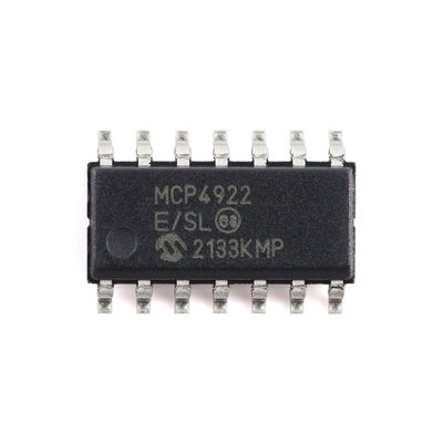 MCP4922-E/SL 8/10/12-Bit Dual Voltage Output Digital-to-Analog Converterwith SPI Interface