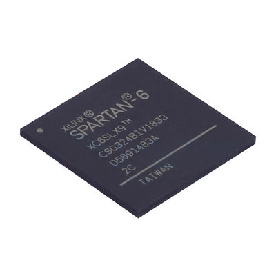 FPGA XC6SLX9-2CSG324C, matriz de puertas programable en campo, con voltaje de alimentación operativo de 1.2V, frecuencia máxima de 1.08GHz y encapsulado CSBGA-324