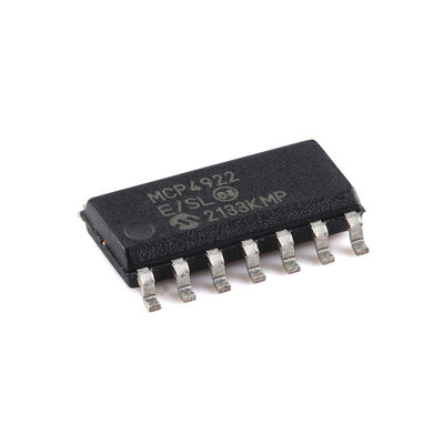 MCP4922-E/SL 8/10/12-Bit Dual Voltage Output Digital-to-Analog Converterwith SPI Interface